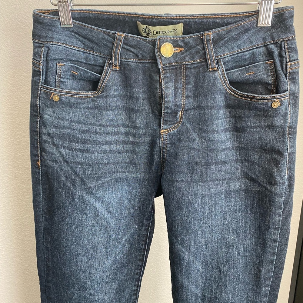 Democracy Womens Jegging Jeans Size‎ 2 Dark Wash Mid-Rise - Picture 2 of 5